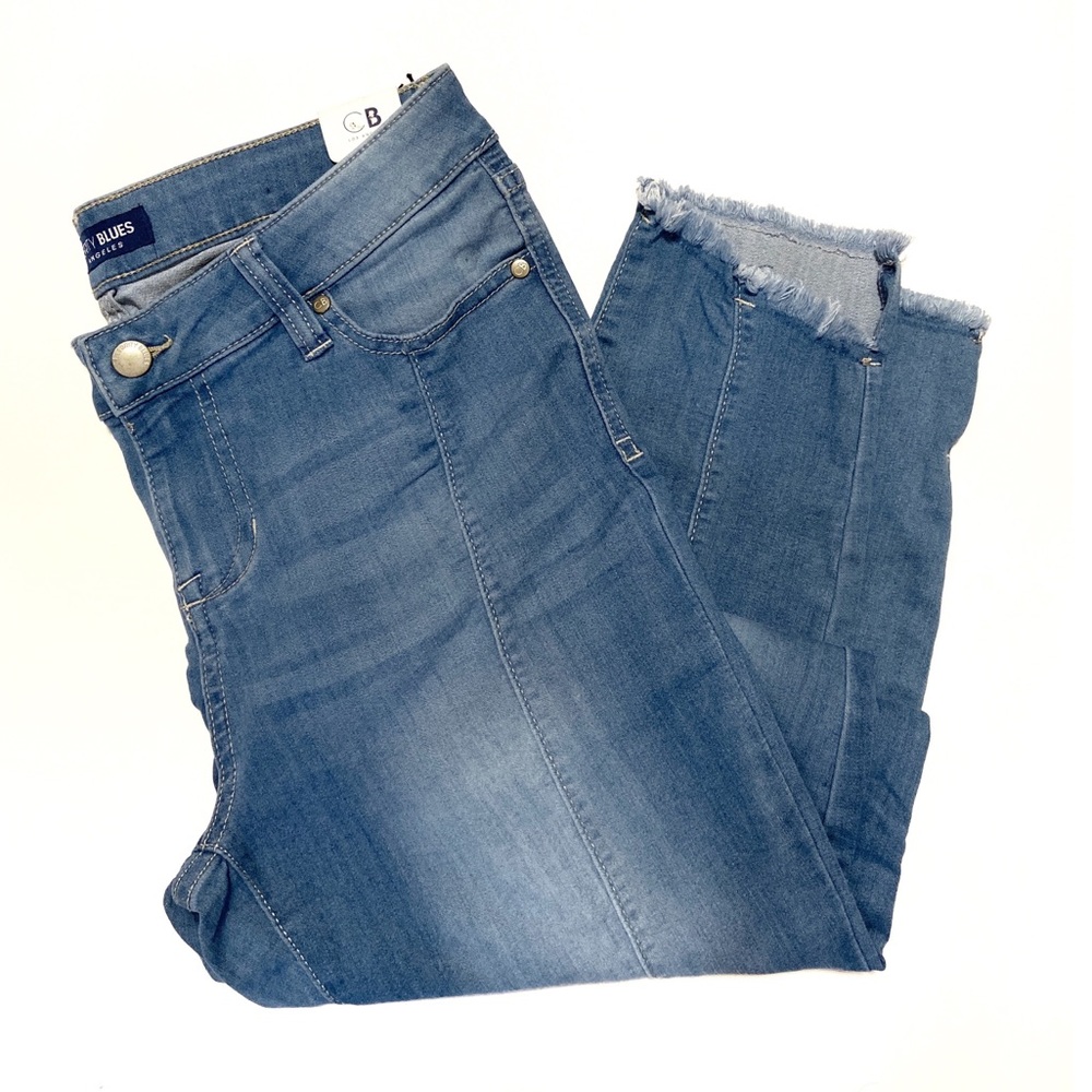 Super Stretchy Raw Hem Skinny Jeans